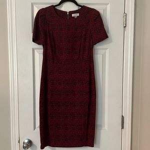 Red & Black Calvin Klein Dress